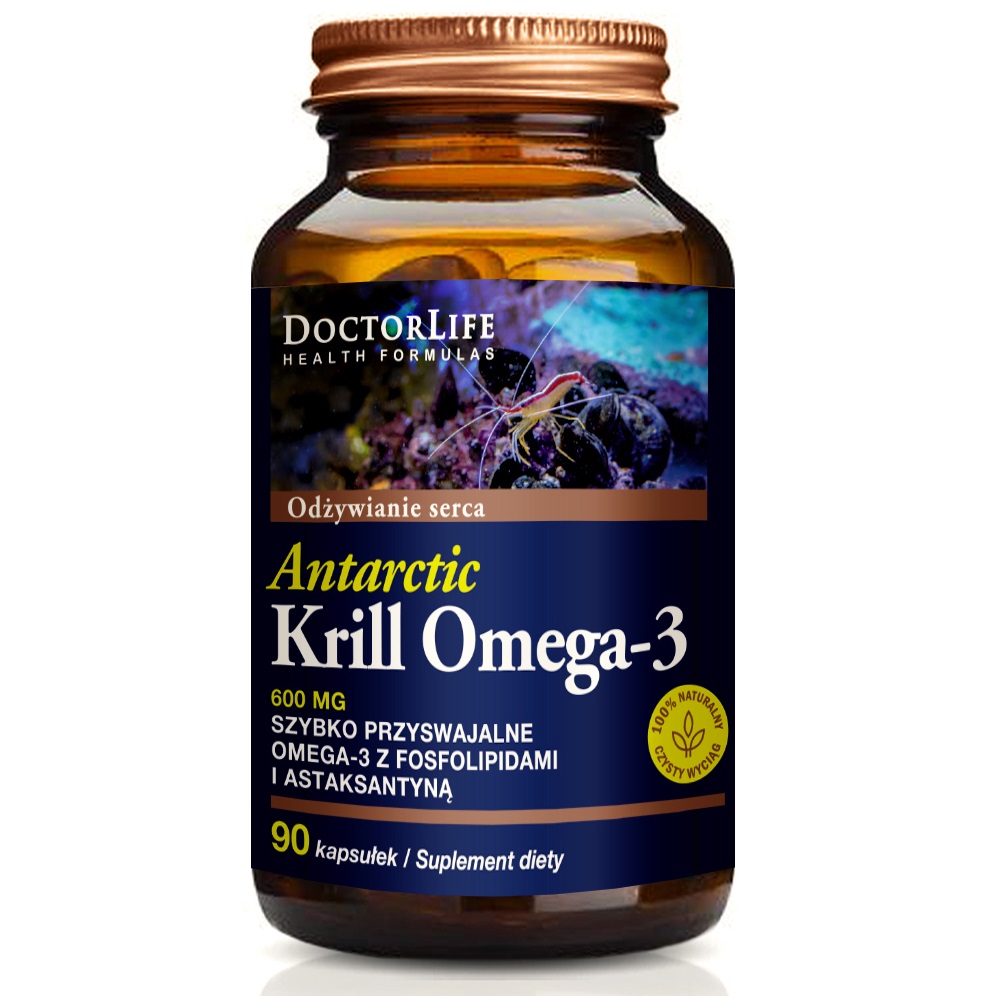 89879481661259801 Antarctic Krill Omega-3 szybko przyswajalne omega-3 z fosfolipidami i astaksantyną suplement diety 90 kapsułek - obrazek 1
