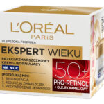 Ekspert Wieku 50+ przeciwzmarszczkowy krem ujędrniający na noc 50ml