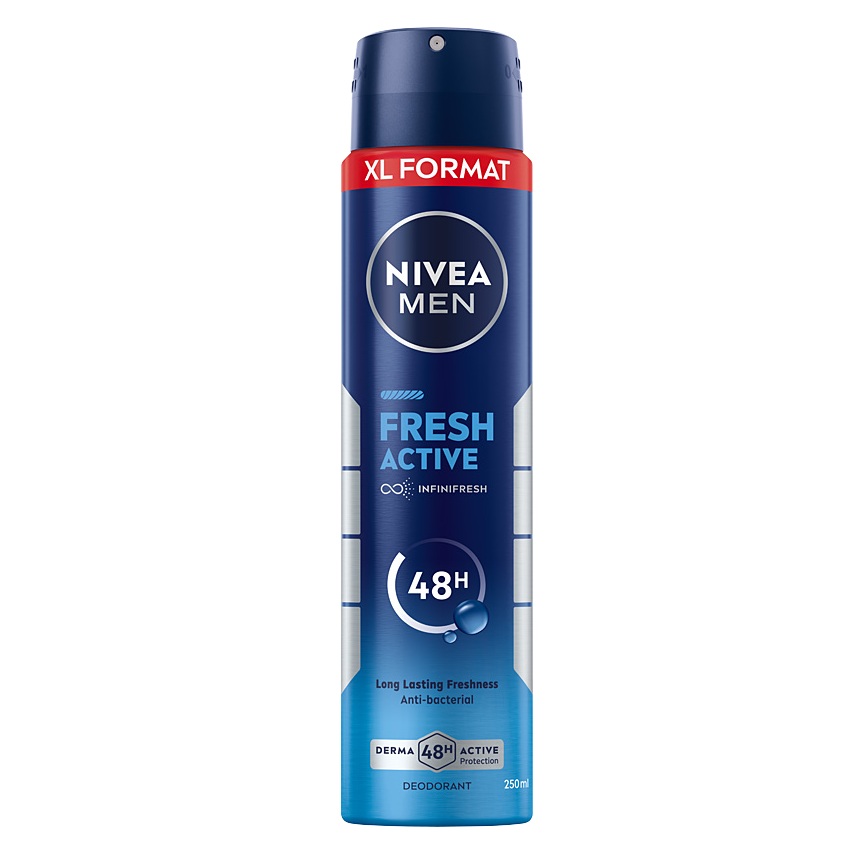 90387451779455005 Men Fresh Active dezodorant w sprayu 250ml - obrazek 1