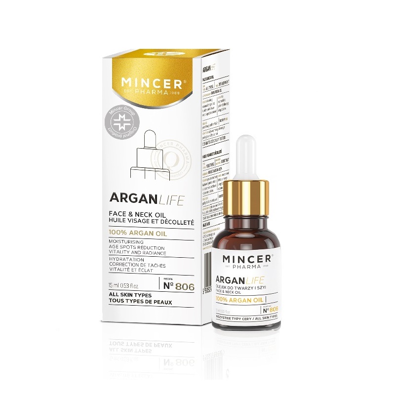 90997711702619387 ArganLife olejek do twarzy i szyi No.806 15ml - obrazek 1