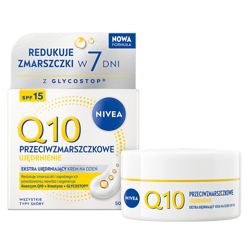 9104671781255173 Q10 Przeciwzmarszczkowe Ujędrnienie krem na dzień SPF15 50ml - obrazek 1
