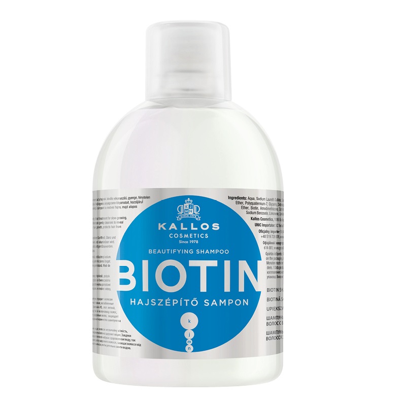 91426971668514099 KJMN Biotin Beautifying Shampoo upiększający szampon do włosów z biotyną 1000ml - obrazek 1