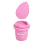 Blendiccino zestaw gąbeczka do makijażu + kubek do przechowywania Rose Presso