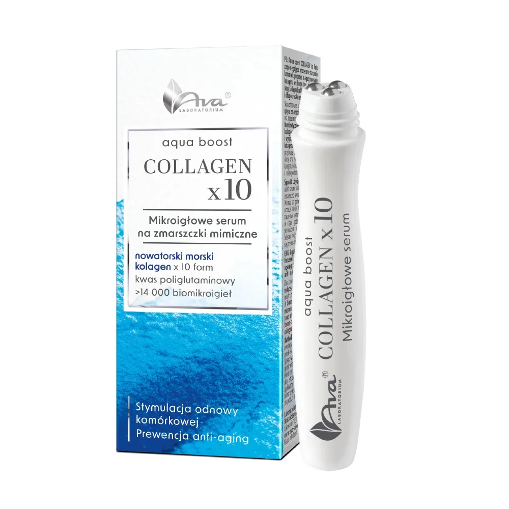97458151779474591 Aqua Boost Collagen x10 mikroigłowe serum na zmarszczki mimiczne 15ml - obrazek 1