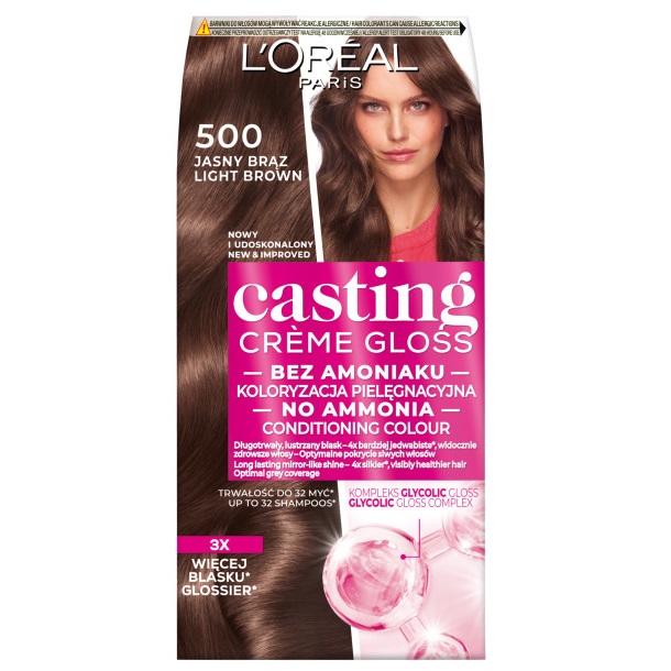 98608641745327399 Casting Creme Gloss farba do włosów 500 Jasny Brąz - obrazek 1
