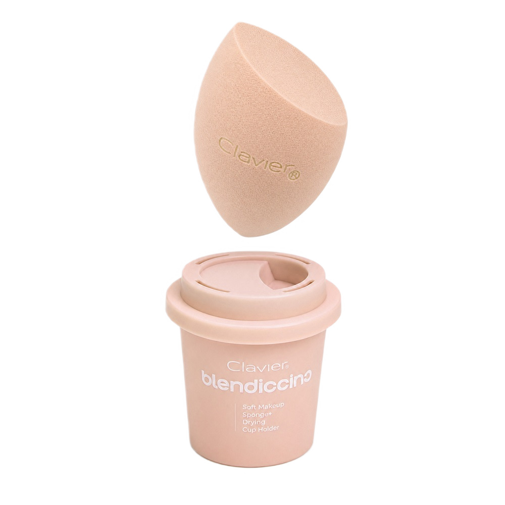 99067461781511841 Blendiccino zestaw gąbeczka do makijażu + kubek do przechowywania Caffe Latte - obrazek 1