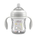 Transition Cup pierwszy kubek treningowy z miękkim ustnikiem 4m+ Szary 200ml
